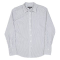 BANANA REPUBLIC Riley Tailored Fit Womens Shirt Grey Striped Long Sleeve S