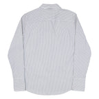 BANANA REPUBLIC Riley Tailored Fit Womens Shirt Grey Striped Long Sleeve S