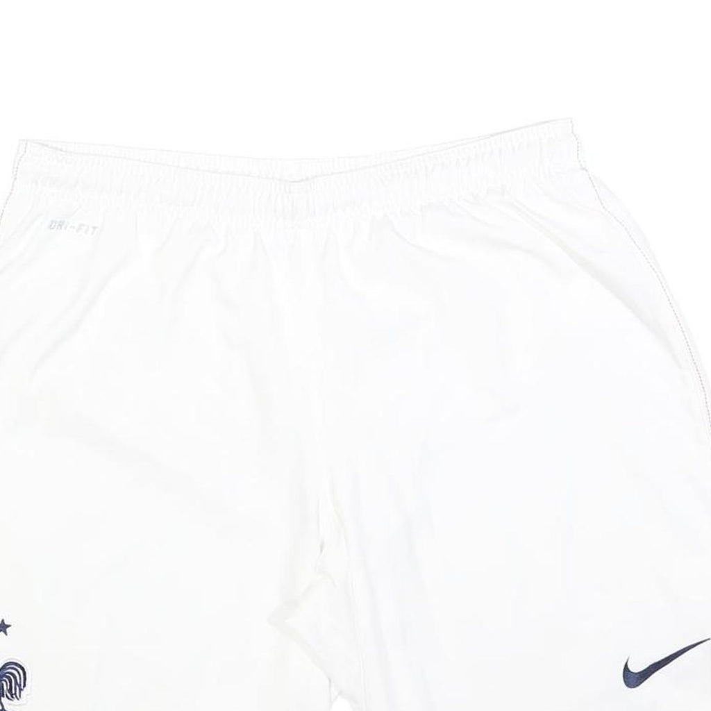 NIKE Mens White Sports Casual Shorts XL W34 Polyester Blend Breathable Fit