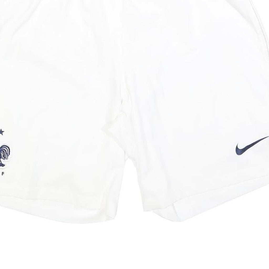 NIKE Mens White Sports Casual Shorts XL W34 Polyester Blend Breathable Fit