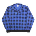 SNOWMASSY Mens Blue & Black Patterned Pullover Jumper Crew Neck XL Polyester