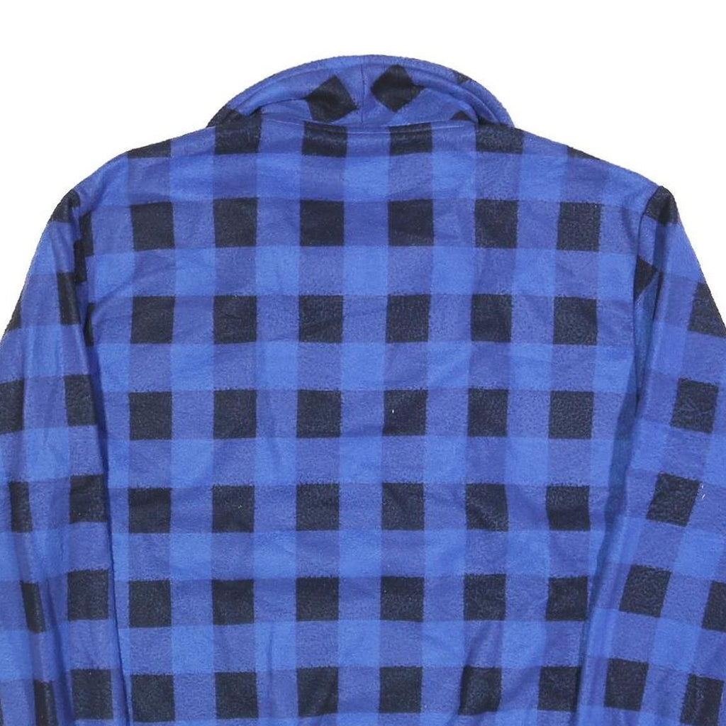 SNOWMASSY Mens Blue & Black Patterned Pullover Jumper Crew Neck XL Polyester