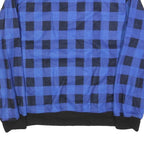 SNOWMASSY Mens Blue & Black Patterned Pullover Jumper Crew Neck XL Polyester