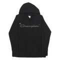 CHAMPION Mens Black Hoodie S Cotton Blend Pullover Classic Logo Sweatshirt