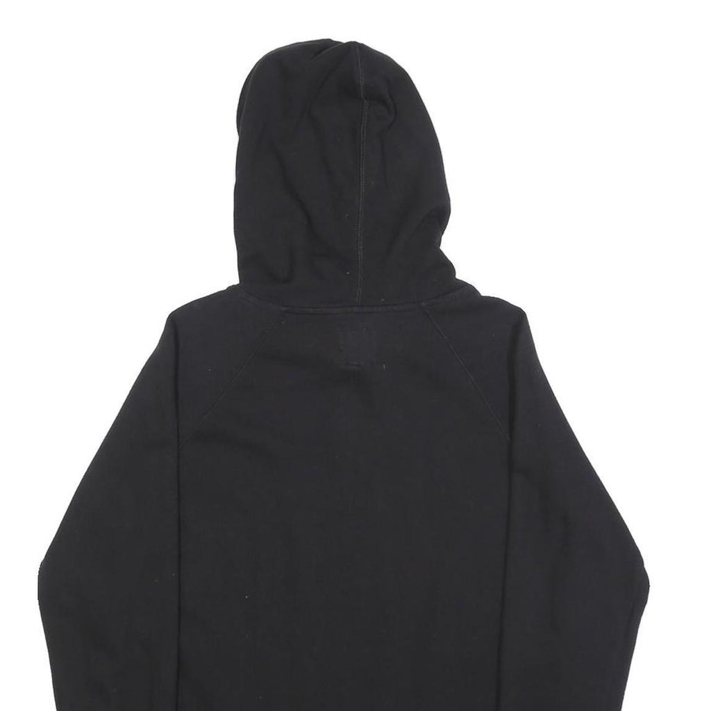 CHAMPION Mens Black Hoodie S Cotton Blend Pullover Classic Logo Sweatshirt