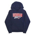 Mens Navy Blue Cotton Blend Hoodie S Herman Athletics Pullover Hooded Sweatshirt
