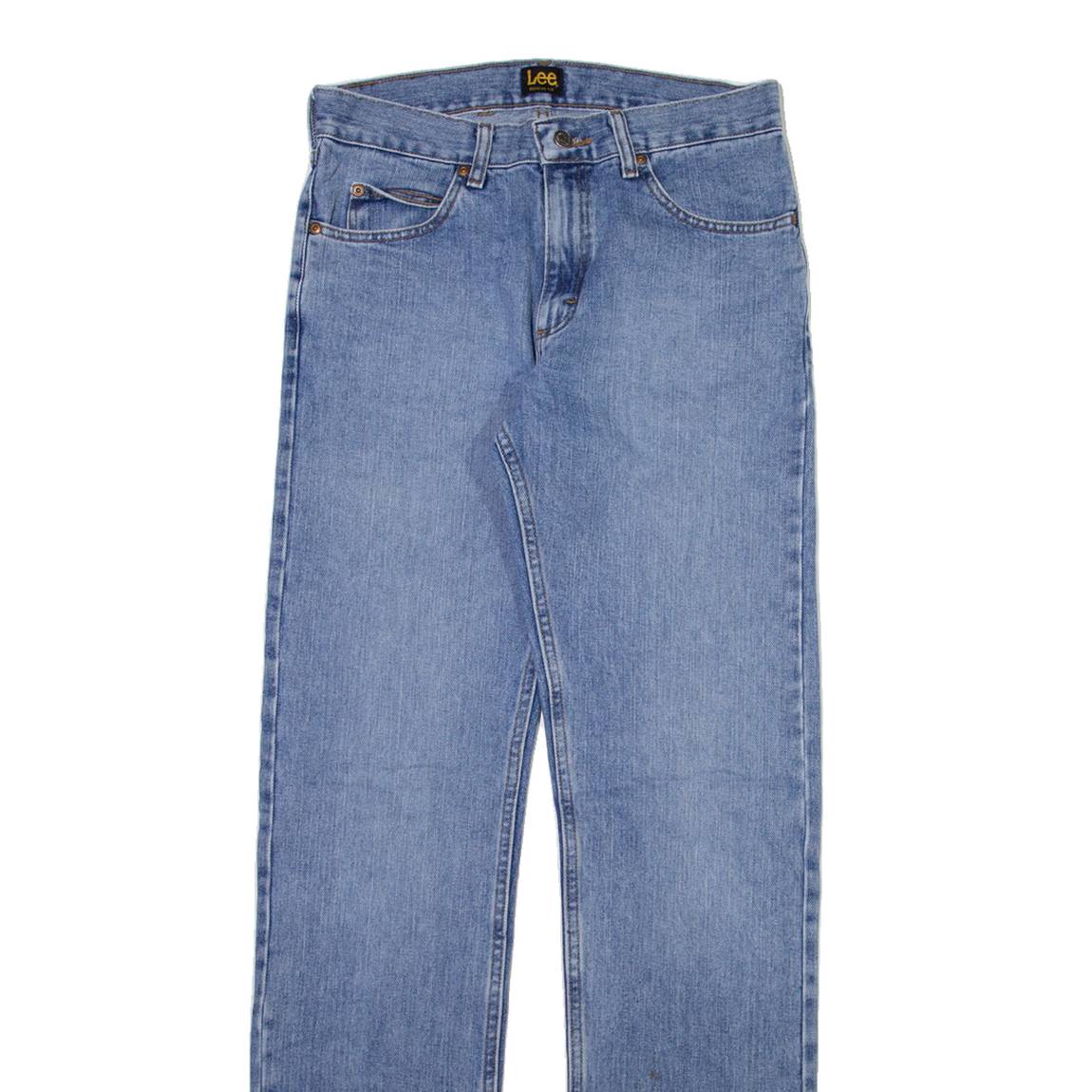 LEE Mens Jeans Blue Slim Straight Stone Wash W30 L36
