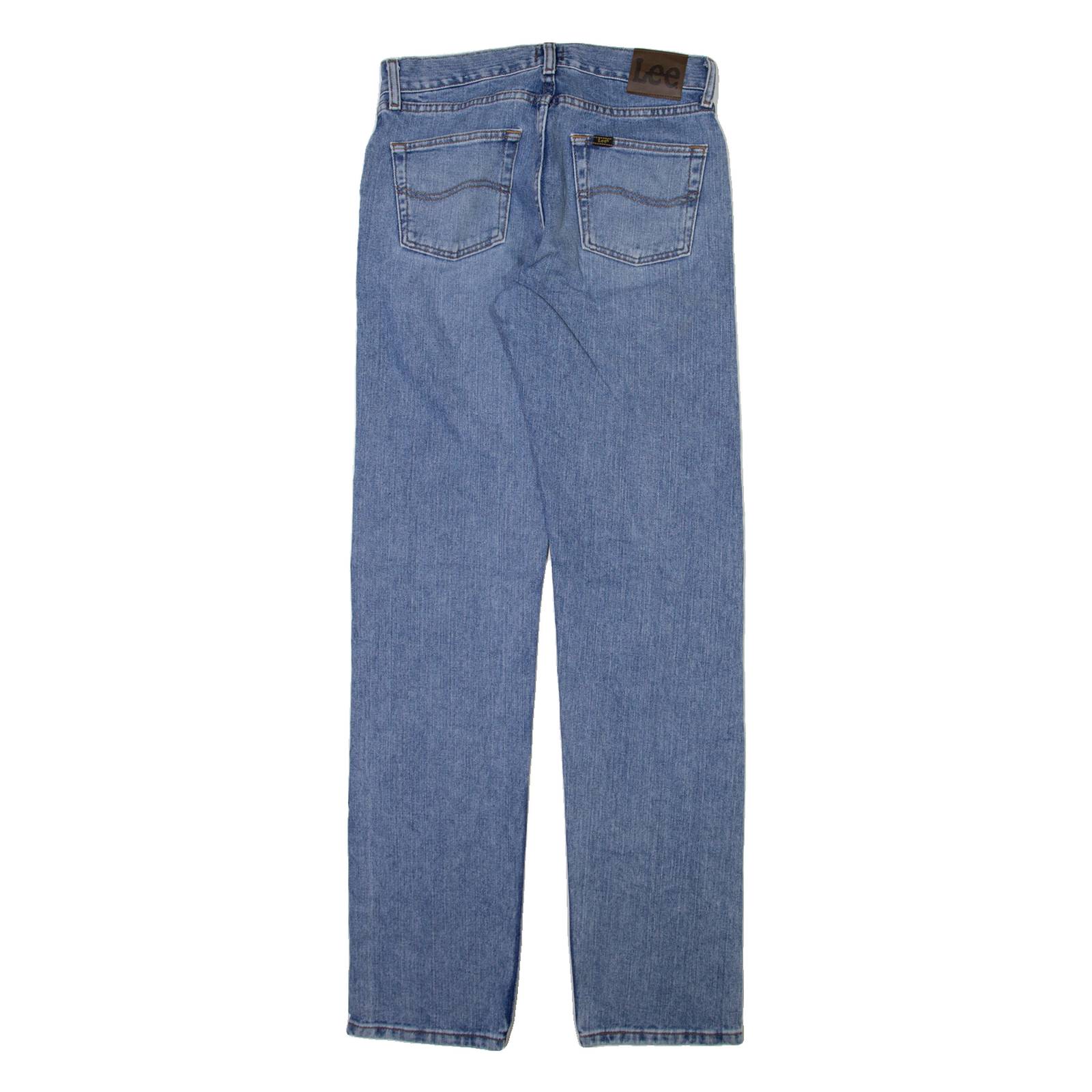 LEE Mens Jeans Blue Slim Straight Stone Wash W30 L36
