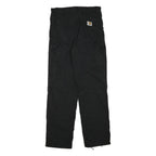CARHARTT Mens Black Cotton Blend Regular Straight Trousers W32 L32 Workwear