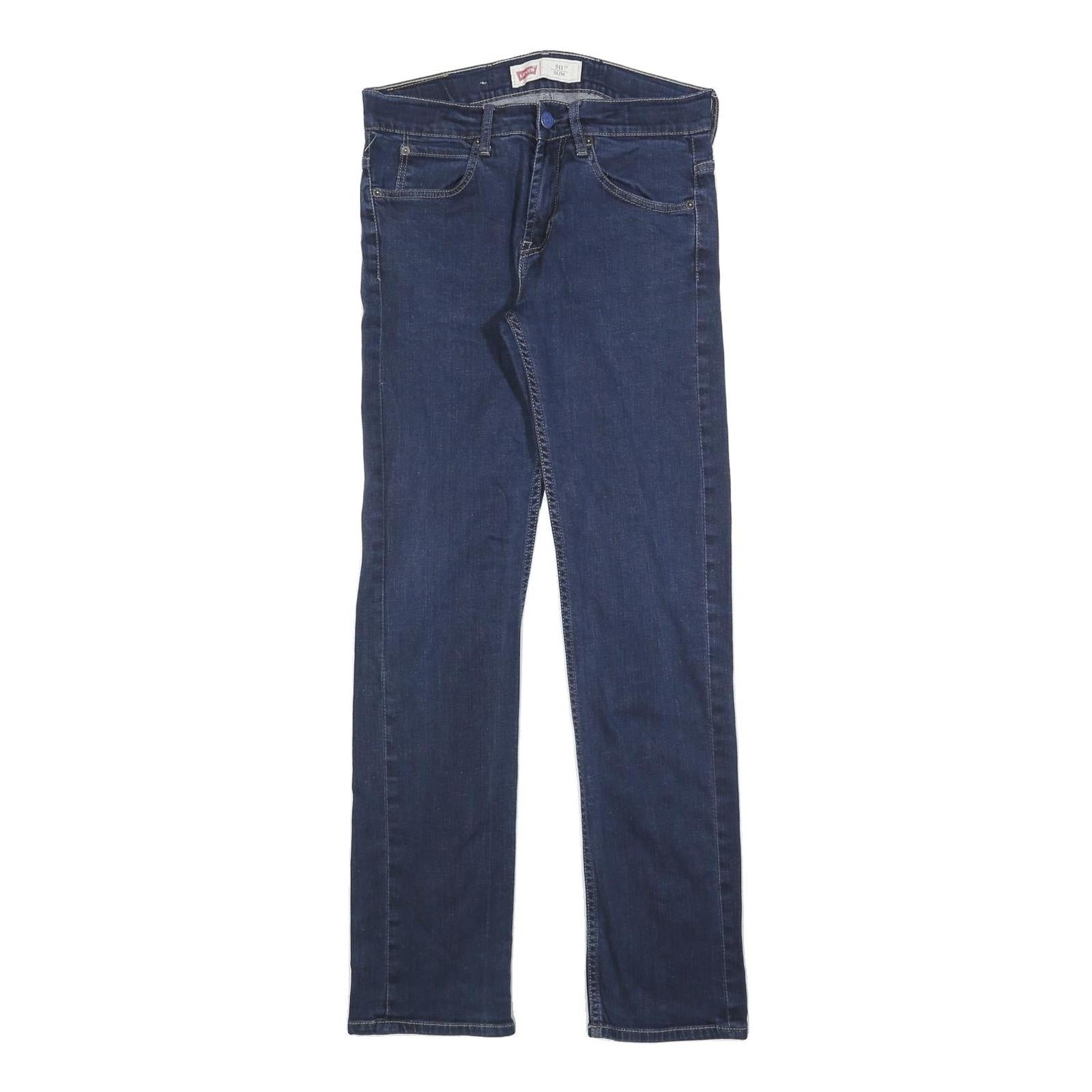 LEVI'S 511 Slim Girls Jeans Blue Slim Skinny Denim W28 L30
