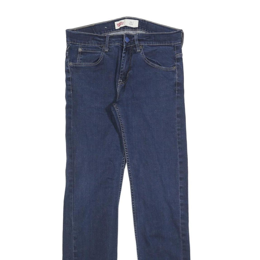 LEVI'S 511 Slim Girls Jeans Blue Slim Skinny Denim W28 L30