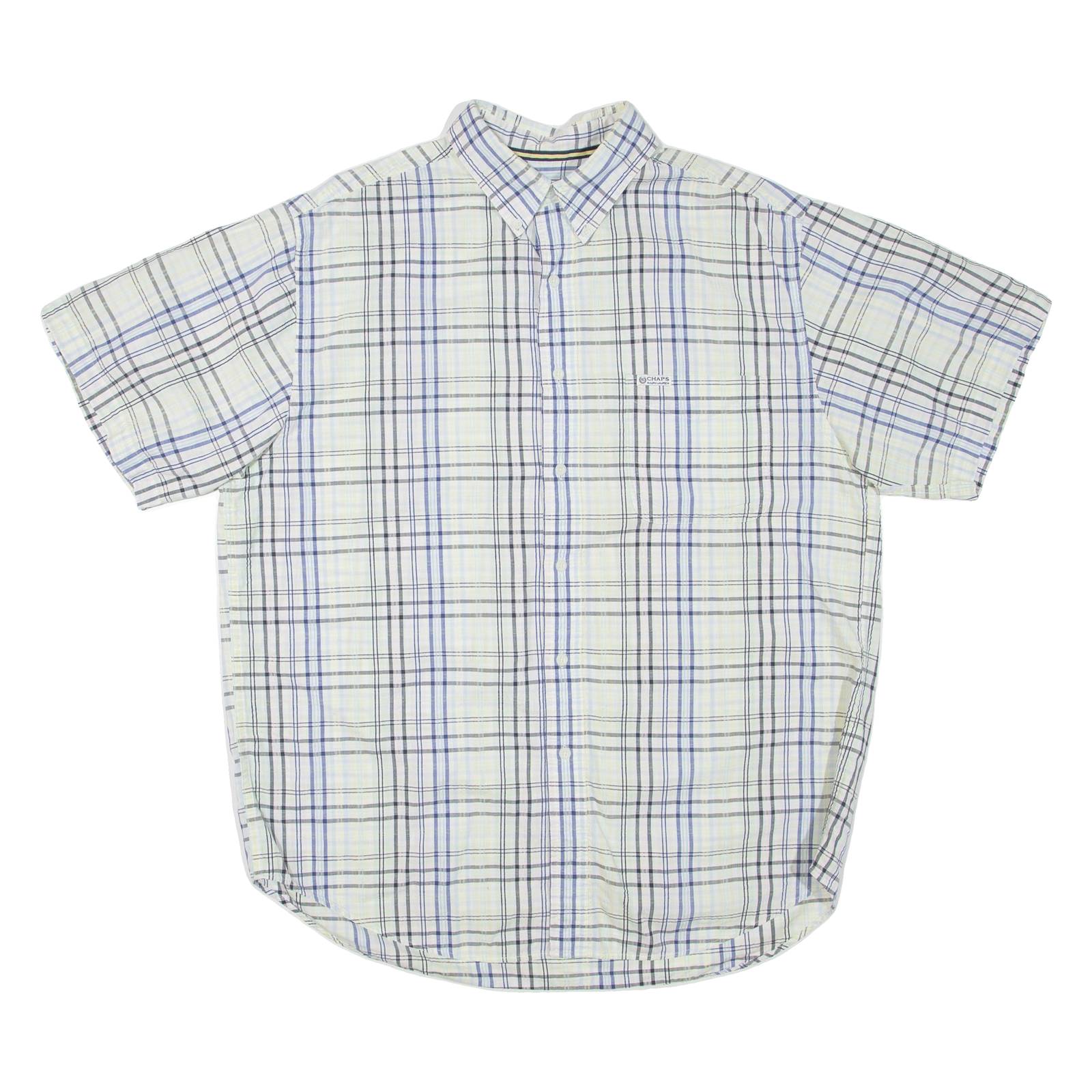 CHAPS RALPH LAUREN Mens Shirt White Check L