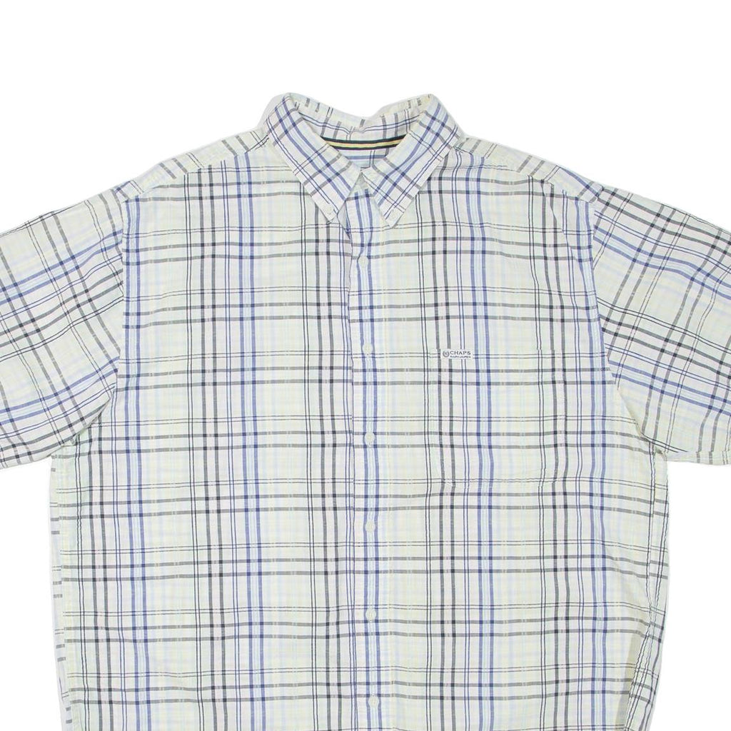 CHAPS RALPH LAUREN Mens Shirt White Check L