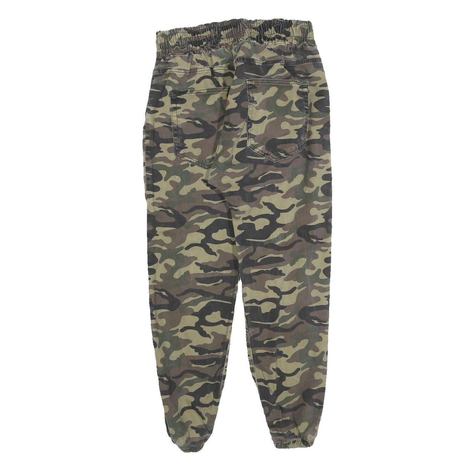 OTANIK DENIM Boys Cotton Blend Camouflage Regular Tapered Trousers W28 L26