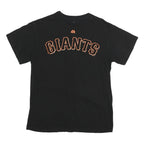 MAJESTIC Mens Black Giants Graphic T-Shirt M Short Sleeve Crew Neck Printed