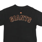 MAJESTIC Mens Black Giants Graphic T-Shirt M Short Sleeve Crew Neck Printed