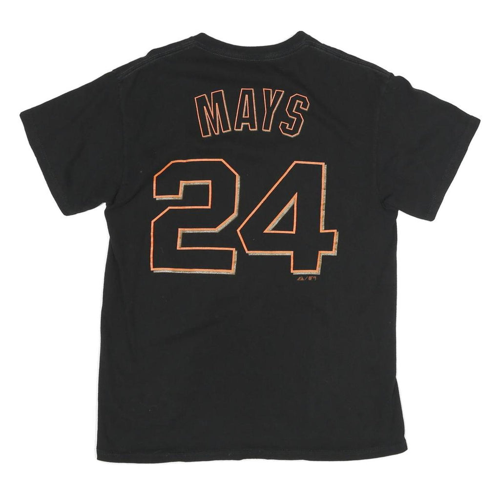 MAJESTIC Mens Black Giants Graphic T-Shirt M Short Sleeve Crew Neck Printed