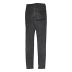 LEVI'S Womens Slim Fit Black Skinny Denim Jeans Cotton Blend W24 L29 Zip