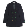 OKTAVIA Womens Blazer Jacket Black Wool 90s UK 14