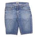 HILFIGER DENIM Mens Denim Blue Casual Shorts M W30 Cotton Blend 5 Pocket