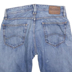 HILFIGER DENIM Mens Denim Blue Casual Shorts M W30 Cotton Blend 5 Pocket