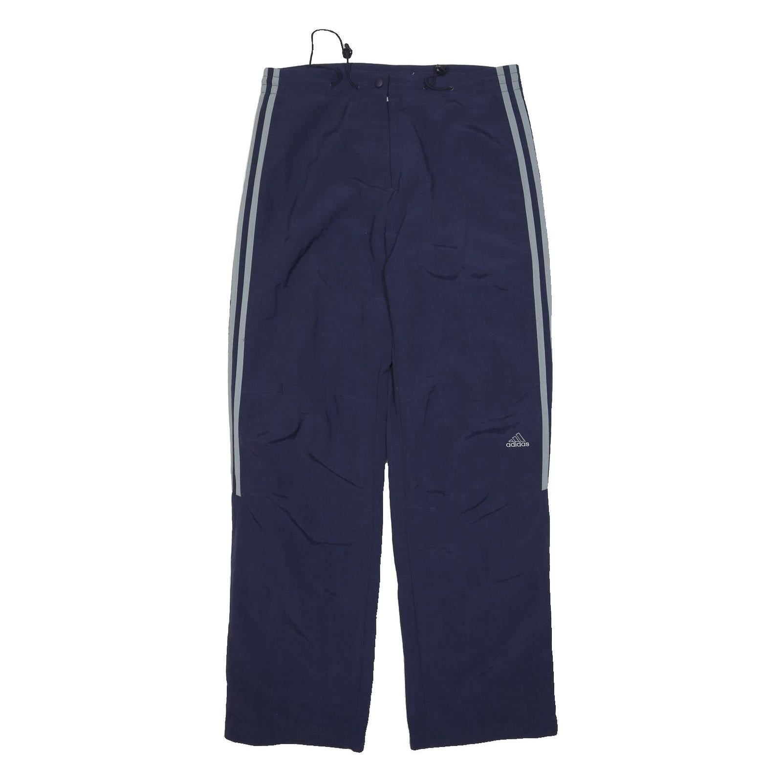 ADIDAS Mens Joggers Navy Blue & Light Grey Regular Tapered L W30 L30 Sportswear