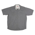 WRANGLER Mens Grey Cotton Blend Shirt L Casual Button Pocket Workwear