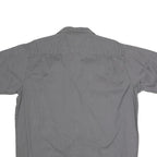 WRANGLER Mens Grey Cotton Blend Shirt L Casual Button Pocket Workwear