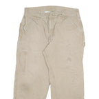 CARHARTT Mens Jeans Beige Relaxed Straight Denim W32 L25 Utility Workwear
