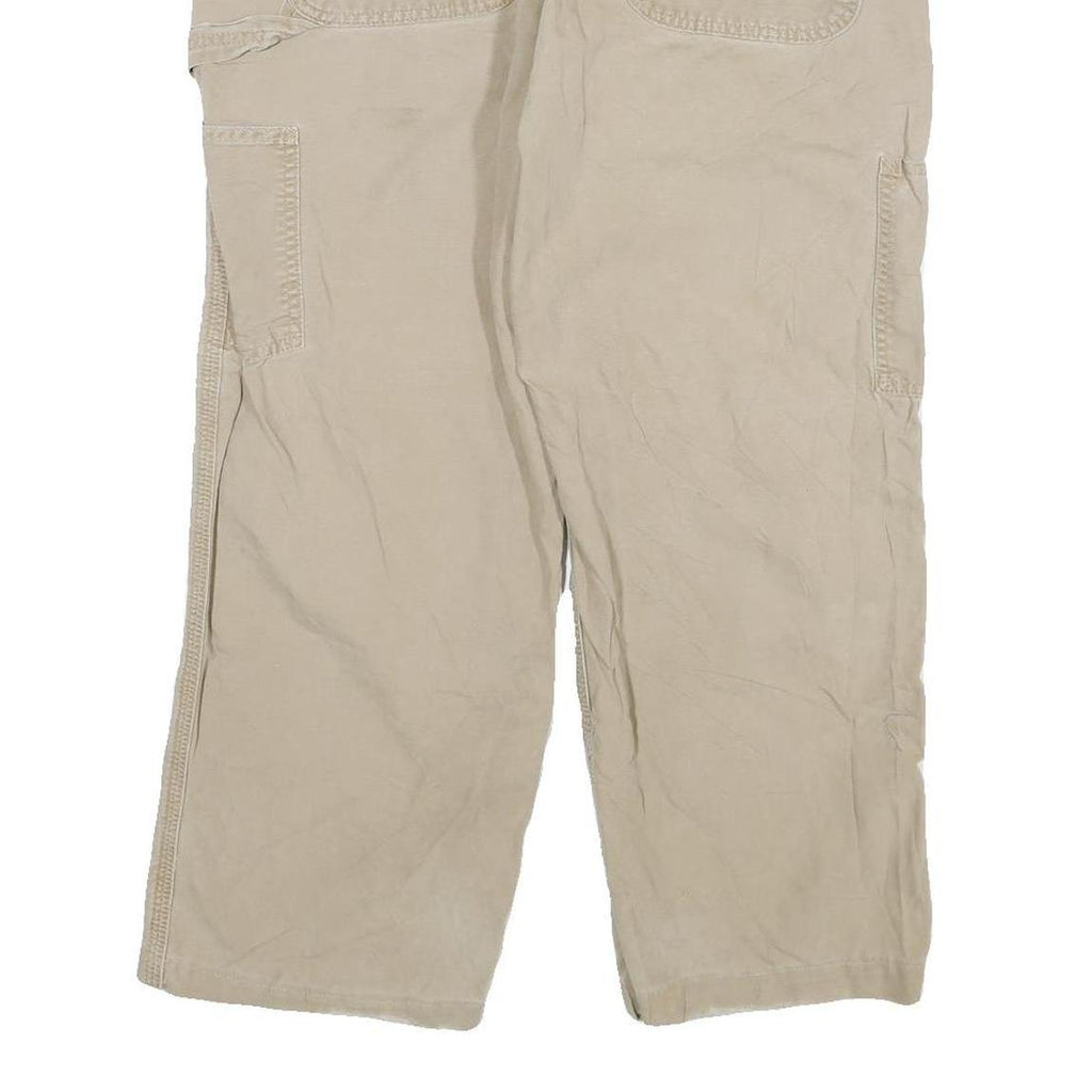 CARHARTT Mens Jeans Beige Relaxed Straight Denim W32 L25 Utility Workwear