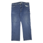 DICKIES Mens Regular Fit Blue Denim Jeans W38 L30 Workwear Zip Closure