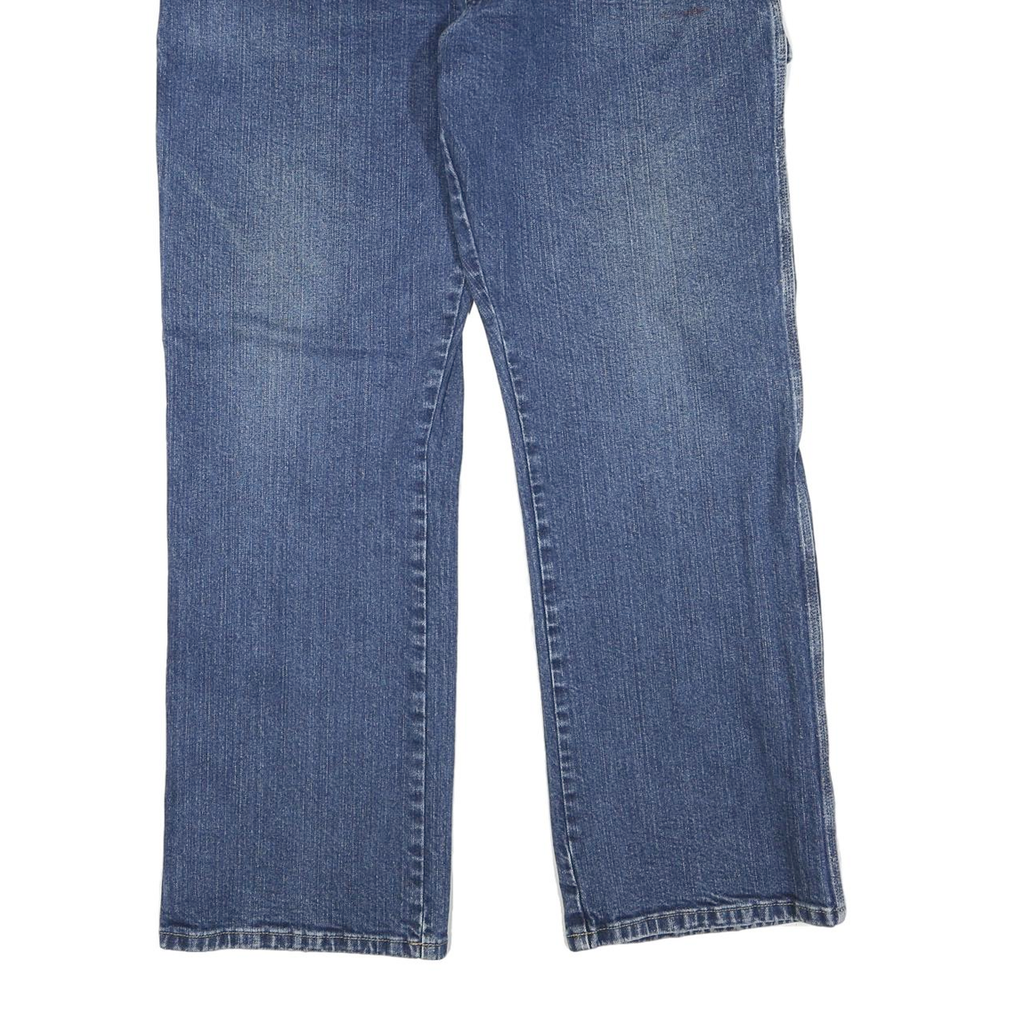 DICKIES Mens Regular Fit Blue Denim Jeans W38 L30 Workwear Zip Closure