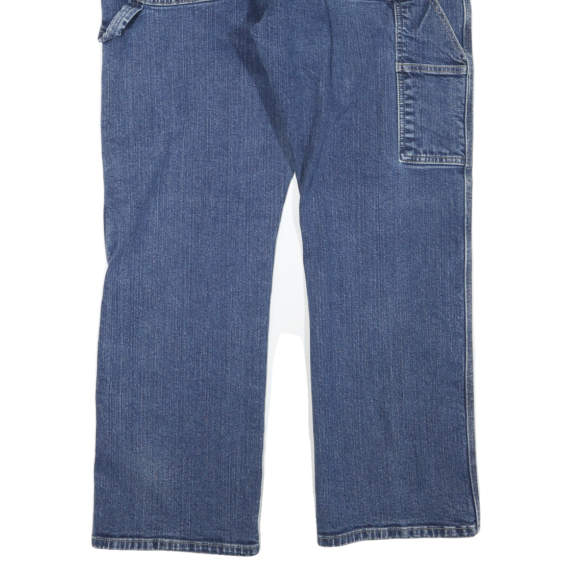 DICKIES Mens Regular Fit Blue Denim Jeans W38 L30 Workwear Zip Closure