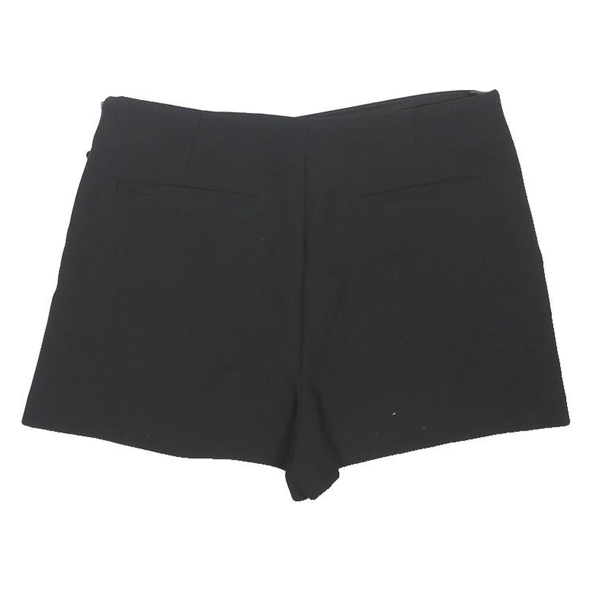ZARA Womens Black Casual Skort L W32 Polyester Blend Buckle Detail