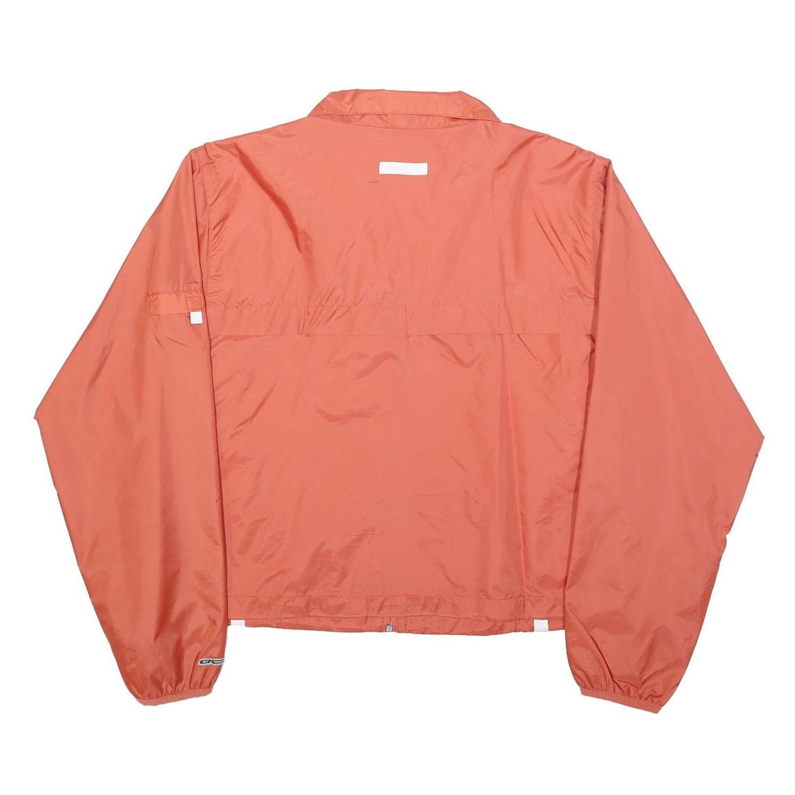 REEBOK Womens Coral Zip Jacket UK 12 Polyester Blend Plain Sportswear Casual