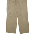 MAC Mens Cotton Blend Beige Relaxed Straight Trousers W33 L31 Casual Utility Zip