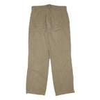 MAC Mens Cotton Blend Beige Relaxed Straight Trousers W33 L31 Casual Utility Zip