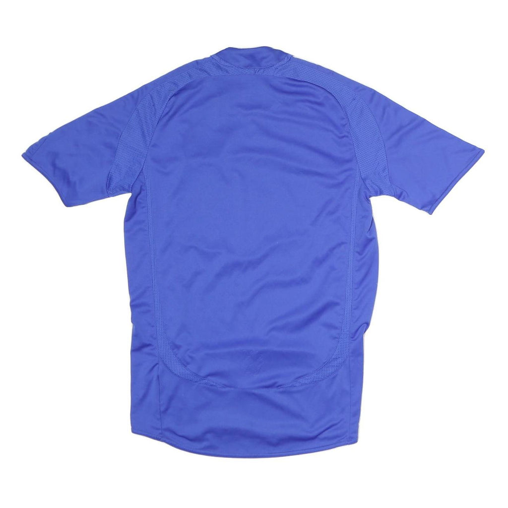 ADIDAS Mens Blue Chelsea Football Club S Short Sleeve Round Neck Football Shirt