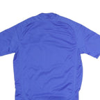ADIDAS Mens Blue Chelsea Football Club S Short Sleeve Round Neck Football Shirt