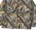 BIG BILL Mens Brown Green Polyester Blend Zip Jacket 2XL Camouflage Outdoor Warm