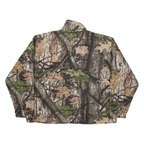 BIG BILL Mens Brown Green Polyester Blend Zip Jacket 2XL Camouflage Outdoor Warm