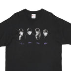 HANES Mens Black Beatles Graphic T-Shirt XL Short Sleeve Crew Neck Cotton