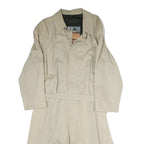 PHONIX Mens Beige Cotton Blend Classic Jacket L Button Closure Plain Stylish