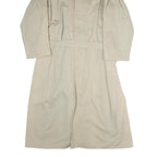 PHONIX Mens Beige Cotton Blend Classic Jacket L Button Closure Plain Stylish