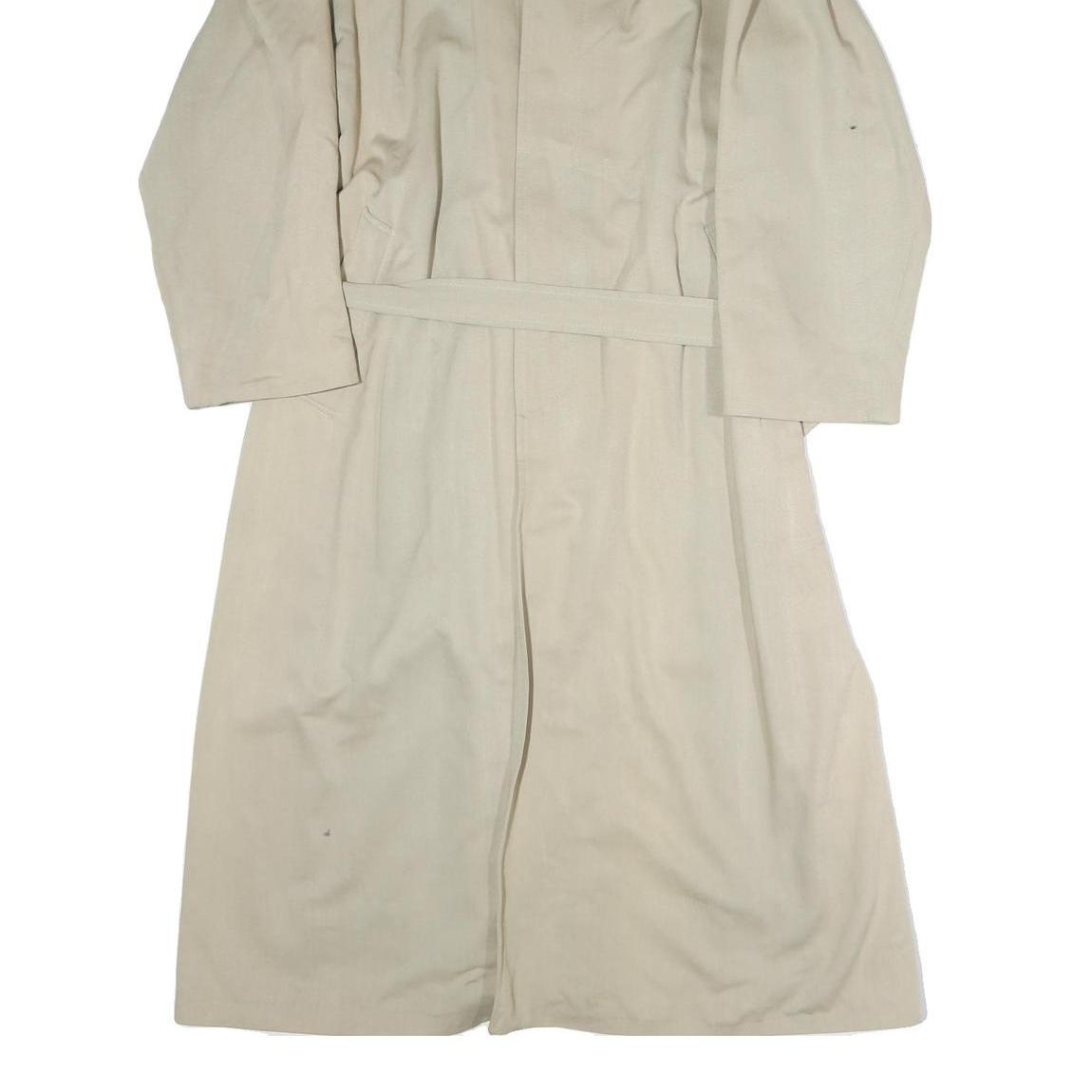 PHONIX Mens Beige Cotton Blend Classic Jacket L Button Closure Plain Stylish