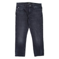 7 FOR ALL MANKIND Paxtyn Mens Jeans Black Regular Tapered Stone Wash W32 L26
