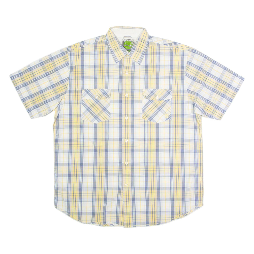 TIMBERLAND Mens Shirt Yellow Check L
