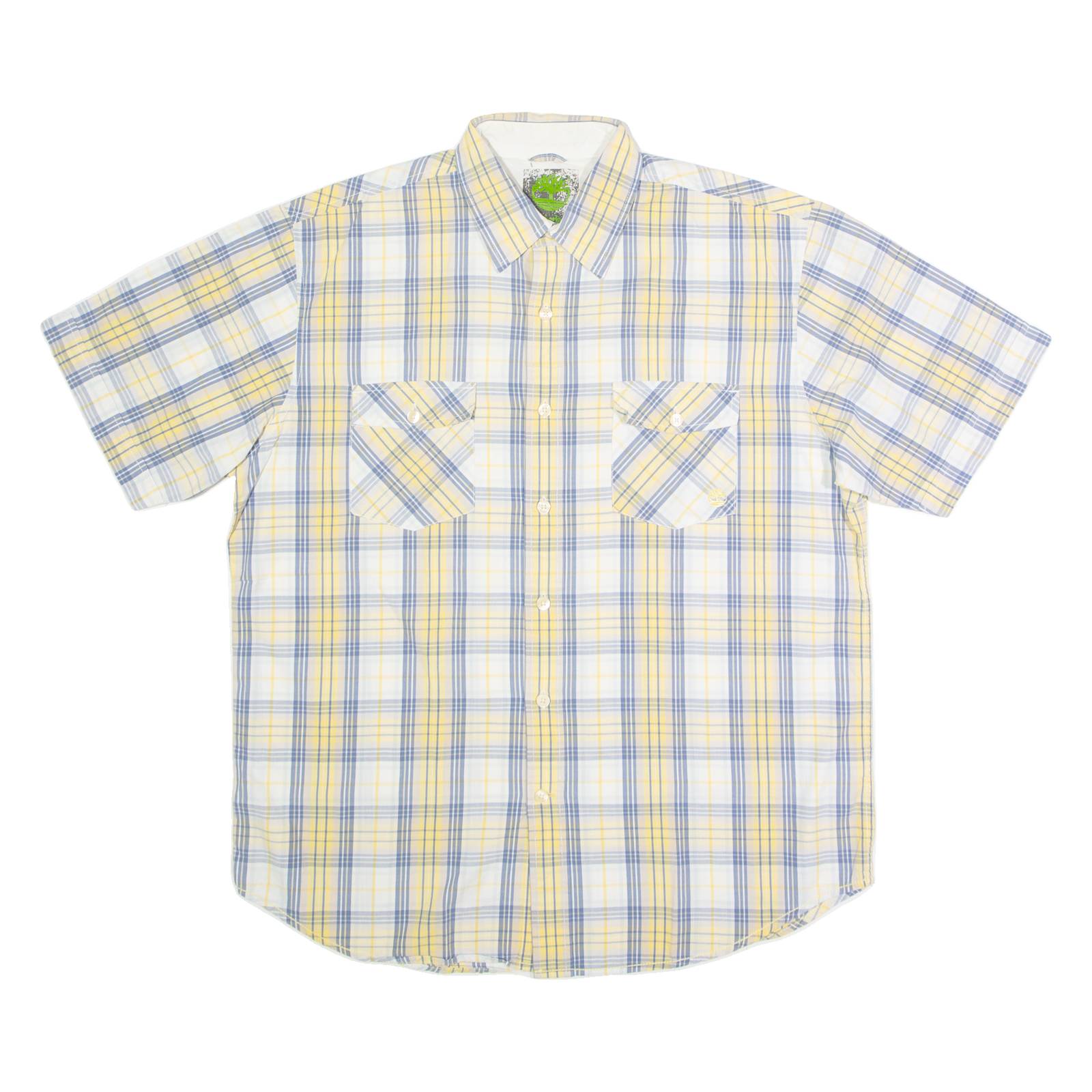 TIMBERLAND Mens Shirt Yellow Check L