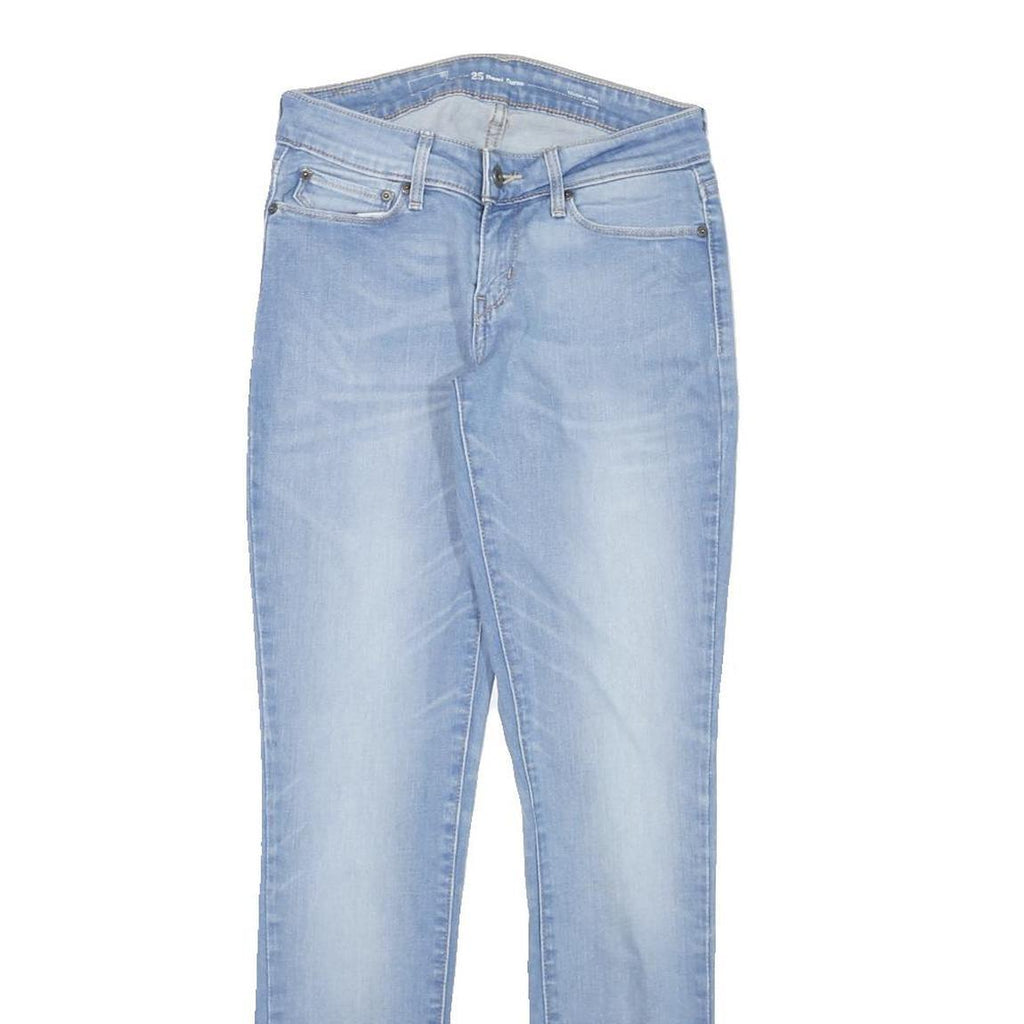 LEVI'S Womens Slim Light Blue Denim Jeans W25 L29 Stylish Comfort Zip Closure