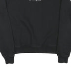 CHAMPION Mens Black Cotton Blend Sweatshirt S Crew Neck Pullover Logo